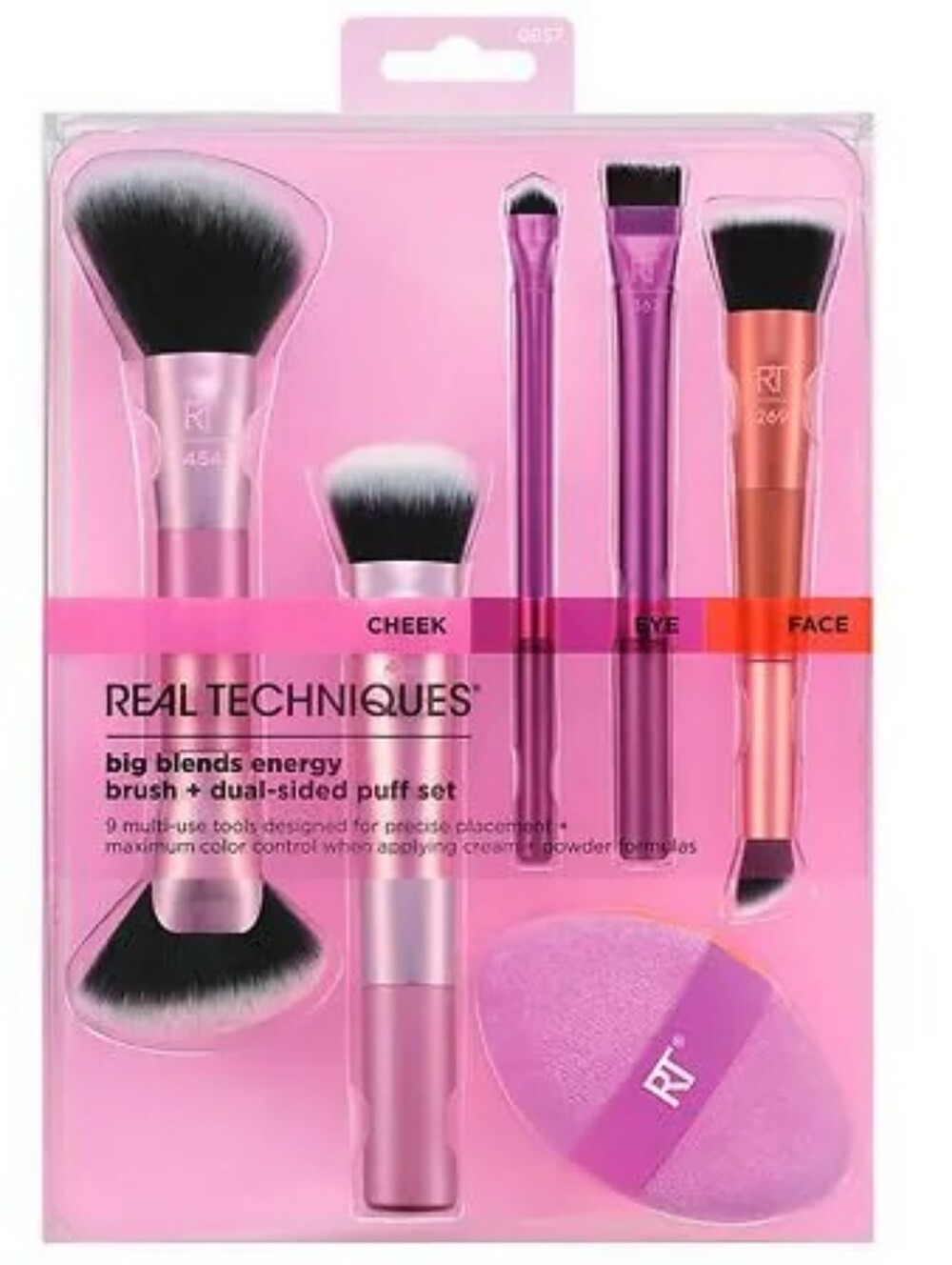 The Real Techniques Big Blends Brush + Puff Set